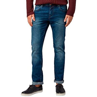 TOM TAILOR Denim Herr jeans 202212 Aedan Straight, 10281 Mid Stone Wash Denim, 32W / 34L TOM TAILOR Denim Herr jeans 202212 Aedan Straight, 10281 Mid Stone Wash Denim, 32W / 34L