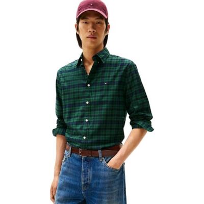 Tommy Hilfiger herr merceriserad Blackwatch RF skjorta MW0MW41493 L/S skjorta, blå, XXL, Blå (Preppy marin/check), XXL Tommy Hilfiger herr merceriserad Blackwatch RF skjorta MW0MW41493 L/S skjorta, blå, XXL, Blå (Preppy marin/check), XXL