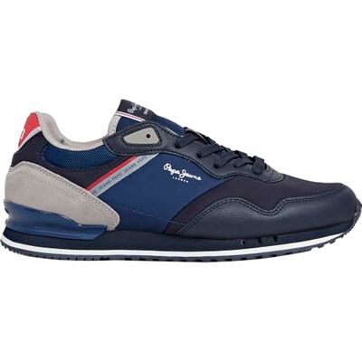 Pepe Jeans herr London Cross M Sneak, blå (marinblå), 12 UK, Marinblått, 12 UK Pepe Jeans herr London Cross M Sneak, blå (marinblå), 12 UK, Marinblått, 12 UK