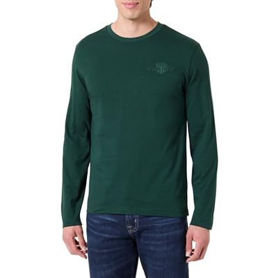 GANT REG Tonal Shield LS T-shirt, Grön, 3XL GANT REG Tonal Shield LS T-shirt, Grön, 3XL