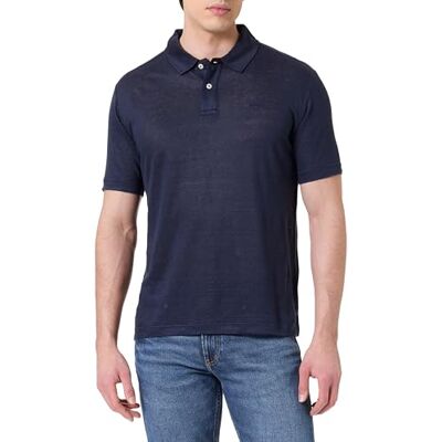 GANT LINEN SS POLO, Kvällsblå, S GANT LINEN SS POLO, Kvällsblå, S