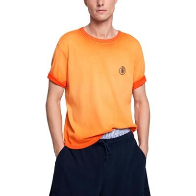 Desigual T-shirt herr orange M Desigual T-shirt herr orange M