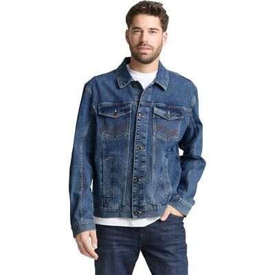 TOM TAILOR herr 1050045 jeansjacka, 10152-Mid Stone Bright Blue Denim, L TOM TAILOR herr 1050045 jeansjacka, 10152-Mid Stone Bright Blue Denim, L