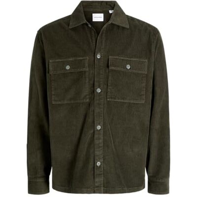 JACK & JONES Män avslappnad passform Jjeperfect Corduroy Overshirt Ls Sn, Russin, M JACK & JONES Män avslappnad passform Jjeperfect Corduroy Overshirt Ls Sn, Russin, M