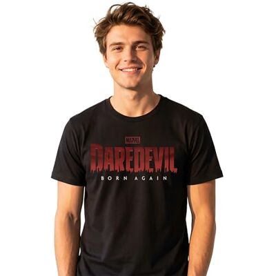 Marvel Born Again Daredevil T-shirt för herr Vigilante-stil Matt Murdock & Series, svart, S Marvel Born Again Daredevil T-shirt för herr Vigilante-stil Matt Murdock & Series, svart, S