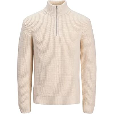 JACK & JONES Jorbleecker stickad halv dragkedja Bf, Havssalt, M JACK & JONES Jorbleecker stickad halv dragkedja Bf, Havssalt, M
