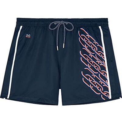 HOM Winner Board shorts, marinblå med mönster, M herr, Marinblå med mönster, M HOM Winner Board shorts, marinblå med mönster, M herr, Marinblå med mönster, M