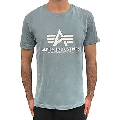 Alpha Industries Basic T-shirt för män Greyblue Alpha Industries Basic T-shirt för män Greyblue