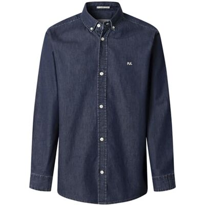 Pepe Jeans herr klassisk smal skjorta skjorta, blå (Denim-6C2), XS, Blå (Denim-6c2), XS Pepe Jeans herr klassisk smal skjorta skjorta, blå (Denim-6C2), XS, Blå (Denim-6c2), XS