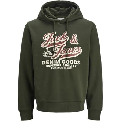 JACK & JONES Jjelogo Sweat Hood 2 Col 25/26 Noos, Duffelväska, L JACK & JONES Jjelogo Sweat Hood 2 Col 25/26 Noos, Duffelväska, L