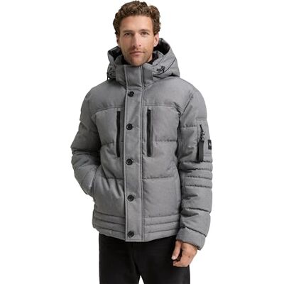 TOM TAILOR herr 1048485 jacka, 38222-Mid Grey Melange Structure, S, 3822 – mellangrå melange struktur, S TOM TAILOR herr 1048485 jacka, 38222-Mid Grey Melange Structure, S, 3822 – mellangrå melange struktur, S