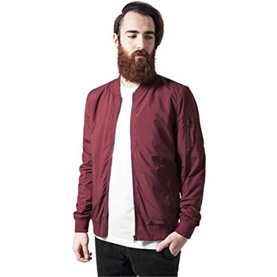 Urban Classics Mäns jacka lätt bomberjacka, lätt flygande jacka för män i många färger, storlekar S – XXL Urban Classics Mäns jacka lätt bomberjacka, lätt flygande jacka för män i många färger, storlekar S – XXL