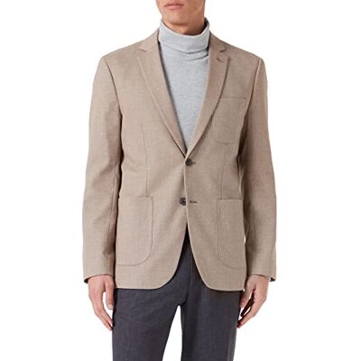 SELECTED HOMME Herr Slhslim-gåva struktur BLZ B Noos Blazer, Ljusbrun melange, 54 SELECTED HOMME Herr Slhslim-gåva struktur BLZ B Noos Blazer, Ljusbrun melange, 54
