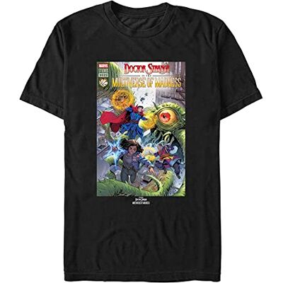 Marvel Unisex Doctor String in The Multiverse of Madness-Modern Comic Cover Organic Short Sleeve t-shirt, svart, XL, svart, XL Marvel Unisex Doctor String in The Multiverse of Madness-Modern Comic Cover Organic Short Sleeve t-shirt, svart, XL, svart, XL