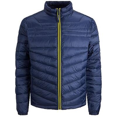 JACK & JONES JACK&JONES JJEHERO pufferkrage NOOS jacka, marinblå blazer/detalj: säkerhet gul kontrastdragkedja, L, Marinblazer/detalj: säkerhet gul kontrastdragkedja, L JACK & JONES JACK&JONES JJEHERO pufferkrage NOOS jacka, marinblå blazer/detalj: säkerhet gul kontrastdragkedja, L, Marinblazer/detalj: säkerhet gul kontrastdragkedja, L