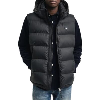GANT ACTIVE CLOUD VEST, svart, S GANT ACTIVE CLOUD VEST, svart, S