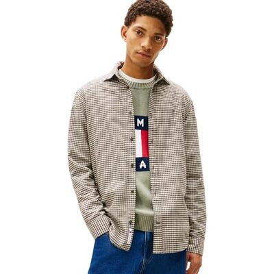 Tommy Jeans TJM REG Oxford rutig skjorta EXT DM0DM22025, grön, S, Grön (tenn grön rutig), S Tommy Jeans TJM REG Oxford rutig skjorta EXT DM0DM22025, grön, S, Grön (tenn grön rutig), S