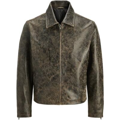JACK & JONES Jcotakeoff läderjacka, svart, l, svart, L JACK & JONES Jcotakeoff läderjacka, svart, l, svart, L