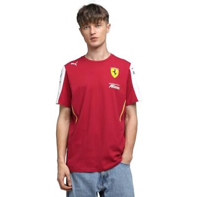 PUMA Herr Scuderia Ferrari 2025 replika T-shirt, Dark Cherry, S, Mörkt körsbär, S PUMA Herr Scuderia Ferrari 2025 replika T-shirt, Dark Cherry, S, Mörkt körsbär, S