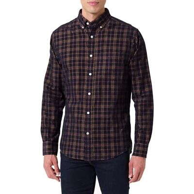 GANT REG Corduroy Check Shirt, blå, XL GANT REG Corduroy Check Shirt, blå, XL