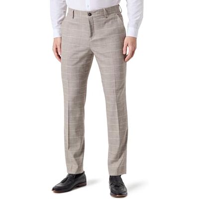 SELECTED HOMME SELETED HOMME Herr Slhslim-Oasis sand kontroll TRS chinos byxor, Sand/kontroller: beige, 58 SELECTED HOMME SELETED HOMME Herr Slhslim-Oasis sand kontroll TRS chinos byxor, Sand/kontroller: beige, 58