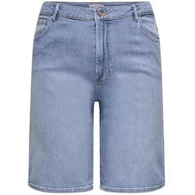 ONLY Carmakoma Carsonny Hw Wide DNM shorts Nas843 Noos, Ljusblå denim, 42 ONLY Carmakoma Carsonny Hw Wide DNM shorts Nas843 Noos, Ljusblå denim, 42