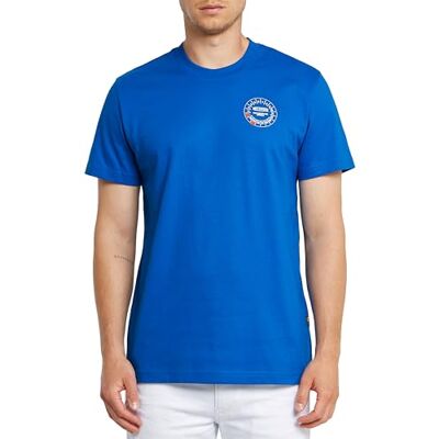 G-STAR RAW Gauge R T T-shirt för män, Blå (Pop Blue D25972-c336-1162), S G-STAR RAW Gauge R T T-shirt för män, Blå (Pop Blue D25972-c336-1162), S