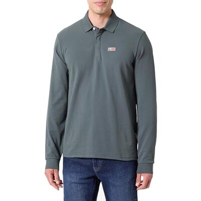 Napapijri Evan Long Sleeve Pikétröja Grön Urban, Grön, L Napapijri Evan Long Sleeve Pikétröja Grön Urban, Grön, L