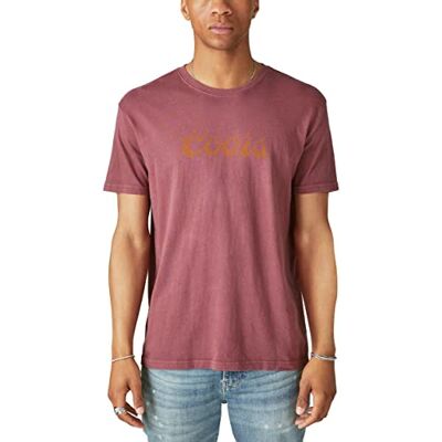 Lucky Brand Herr Coors vattenfall grafisk T-shirt, Oxblood-röd, L, Oxblodsrött, L Lucky Brand Herr Coors vattenfall grafisk T-shirt, Oxblood-röd, L, Oxblodsrött, L