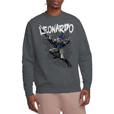 Mutant Tmnt Leonardo Crew Sweatshirt, Träkol, Liten, Träkol, S Mutant Tmnt Leonardo Crew Sweatshirt, Träkol, Liten, Träkol, S