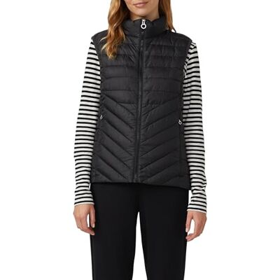 s.Oliver Packbar lätt quiltad väst med ståkrage, svart, 34 s.Oliver Packbar lätt quiltad väst med ståkrage, svart, 34