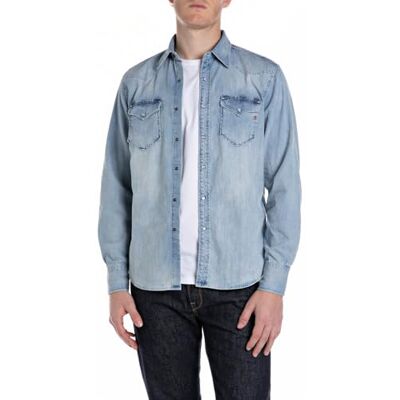 Replay Jeans för män, normal passform, 010 ljusblå, M Replay Jeans för män, normal passform, 010 ljusblå, M
