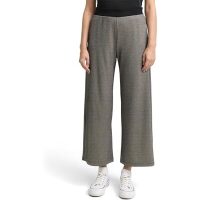 TOM TAILOR dambyxor, 39304 – svart beige vågstruktur, 36W / 28L TOM TAILOR dambyxor, 39304 – svart beige vågstruktur, 36W / 28L