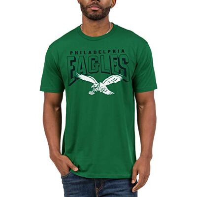 Junk Food Unisex klassisk rund hals, autentiska detaljer, passform. T-shirt, Philadelphia Eagles Kelly Green, 3XL Junk Food Unisex klassisk rund hals, autentiska detaljer, passform. T-shirt, Philadelphia Eagles Kelly Green, 3XL