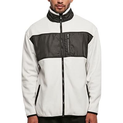 Urban Classics Herr patched mikrofleecejacka, jacka, varggrå, XL, wolfgrey, XL Urban Classics Herr patched mikrofleecejacka, jacka, varggrå, XL, wolfgrey, XL