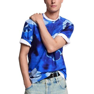 Desigual T-shirt herr blå S Desigual T-shirt herr blå S