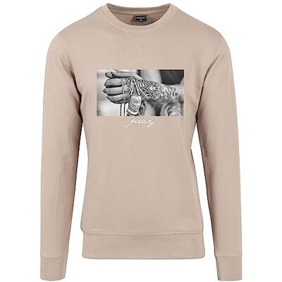 Tee herr sweatshirt Pray 2.0 crewneck darksand XS, darksand, XS Tee herr sweatshirt Pray 2.0 crewneck darksand XS, darksand, XS