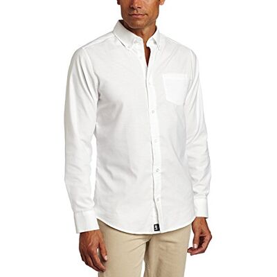 Lee Uniforms Lee Button-down skjorta för män, Vitt, 48/50 SE Lee Uniforms Lee Button-down skjorta för män, Vitt, 48/50 SE