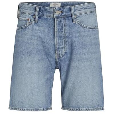JACK & JONES Shorts för män, avslappnad passform, shorts, Blå denim, XL JACK & JONES Shorts för män, avslappnad passform, shorts, Blå denim, XL