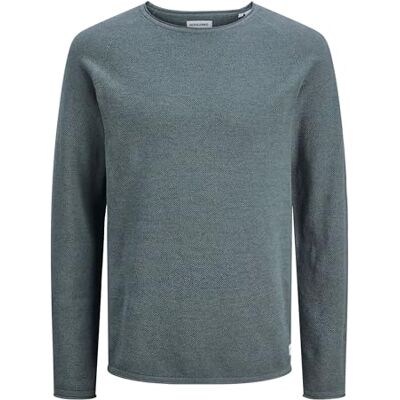 JACK & JONES Jjehill Knit Crew Neck Noos, Stormigt väder, XL JACK & JONES Jjehill Knit Crew Neck Noos, Stormigt väder, XL