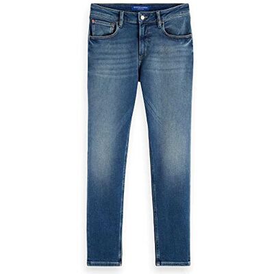 Scotch & Soda Skim-slim fit säsongsbetonade Essentials jeans, Everywhere Blue 4920, 30W / 34L Scotch & Soda Skim-slim fit säsongsbetonade Essentials jeans, Everywhere Blue 4920, 30W / 34L