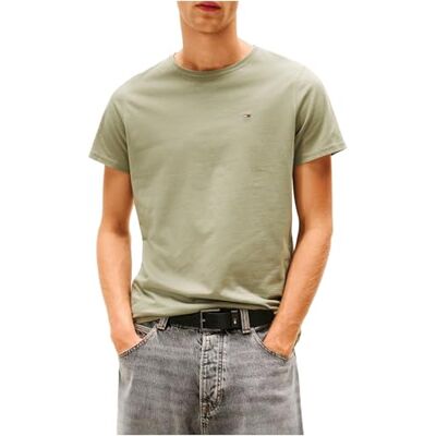 Tommy Jeans herr TJM XSLIM Jersey TEE DM0DM04411, grön, XS, Grön (Utility Sage), XS Tommy Jeans herr TJM XSLIM Jersey TEE DM0DM04411, grön, XS, Grön (Utility Sage), XS