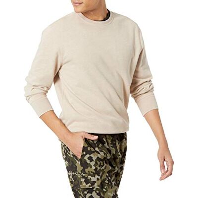 Amazon Essentials Herr långärmad lätt fransk frotté rund hals, havregryn ljung, XX-Large Amazon Essentials Herr långärmad lätt fransk frotté rund hals, havregryn ljung, XX-Large