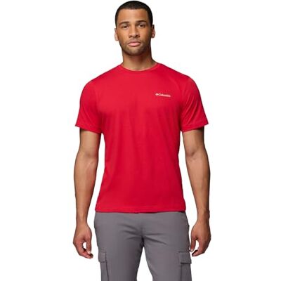 Columbia Thistletown Hills T-shirt, röd (Mountain Red), storlek L Columbia Thistletown Hills T-shirt, röd (Mountain Red), storlek L
