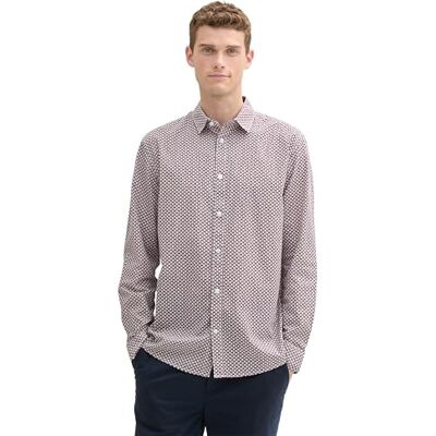 TOM TAILOR herrskjorta, 36668 – offwhite faade stripe design, XXL TOM TAILOR herrskjorta, 36668 – offwhite faade stripe design, XXL