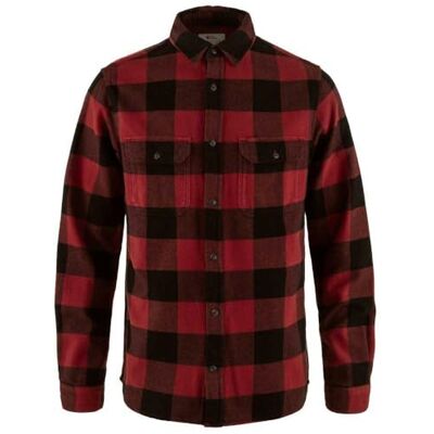Fjällräven FJALLRAVEN 82978-320-550 Övik Heavy Flannel Shirt M T-shirt herr röd svart storlek M, Röd, M Fjällräven FJALLRAVEN 82978-320-550 Övik Heavy Flannel Shirt M T-shirt herr röd svart storlek M, Röd, M