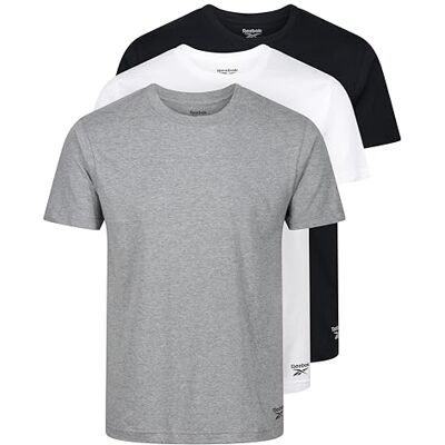 Reebok Santo baslager för män, Svart/vit/grå märgel, L Reebok Santo baslager för män, Svart/vit/grå märgel, L