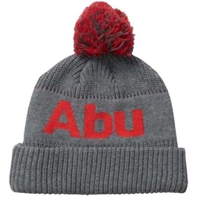 Abu Garcia Bubble Beanie Snug-Fit varm sporthatt för fiske, båtliv, vandring, camping, utomhusäventyr, vintersport och vardagskläder klassisk Abu-logotyp broderi röd grå Abu Garcia Bubble Beanie Snug-Fit varm sporthatt för fiske, båtliv, vandring, camping, utomhusäventyr, vintersport och vardagskläder klassisk Abu-logotyp broderi röd grå