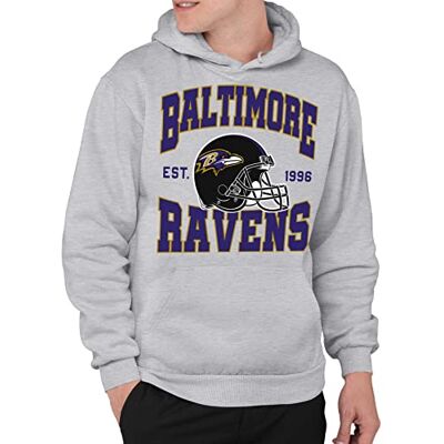 Junk Food Unisex Arizona Cardinals Team hjälm vuxen fleece huvtröja tröja med huva, Baltimore Ravens Athletic Heather, 3XL Junk Food Unisex Arizona Cardinals Team hjälm vuxen fleece huvtröja tröja med huva, Baltimore Ravens Athletic Heather, 3XL