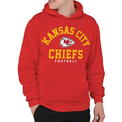 Junk Food Unisex NFL Classic Team Logo Hoodie Tröja med huva, Kansas City Chiefs Röd, M Junk Food Unisex NFL Classic Team Logo Hoodie Tröja med huva, Kansas City Chiefs Röd, M